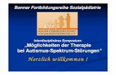 Interdisziplinäres Symposium: „Möglichkeiten der Therapie ...