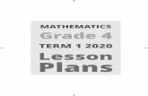 TERM 1 2020 Lesson Plans