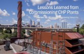 Lessons Learned from Commissioning CHP Plants