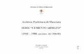 Archivio Prefettura di Macerata SERIE “CEMENTO ARMATO