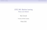 CPSC 540: Machine Learning - cs.ubc.ca