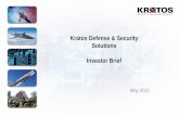 Kratos Defense & Security Solutions Investor Brief
