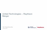 United Technologies –Raytheon Merger