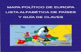 Mapa político de Europa. Lista alfabética de países y guía ...