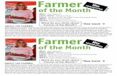What do you think about *See back Farmer of the Month?