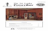 ISSN 1391-0736 The Sri Lanka Prescriber - SPC