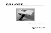 891/892 - X-Rite Color Management, Measurement, Solutions ...