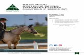 THE 17 TH ANNUAL SPORT HORSE NATIONAL ARABIAN & …