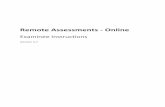 Remote Assessments - Online