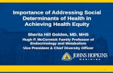 Importance of Addressing Social Determinants of Health in ...