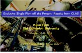 Exclusive Single Pion off the Proton: Results from CLAS