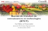 Bureau de transfert de connaissances et technologies (BTCT)