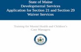 State of Maine Developmental Services Application for ...