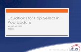 Equations for Pop Select in Pop Update