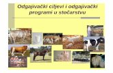 Odgajivački ciljevi i odgajivački programi u stočarstvu