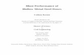 Blast Performance of Hollow Metal Steel Doors