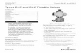 Instruction Manual: Types BLE and BLX - Emerson Electric
