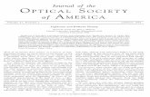 Journal of the OPTICAL SOCIETY