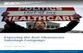 Exposing the Anti-Obamacare Sabotage Campaign