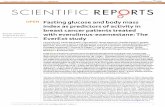 Fasting glucose and body mass index as predictors of ...