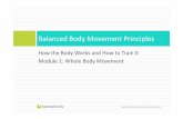 Balanced Body Movement Principles
