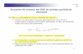 TF y DSF ASS Ecuación de síntesis del DSF de señales ...