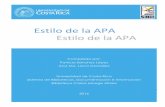 Estilo de la APA Sexta Edición - Universidad de Costa Rica