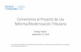 Comentarios al Proyecto de Ley Reforma/Modernización ...