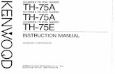 Kenwood - TH75 User manual
