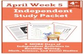 Grade Independent Study Packet - Crown Charter