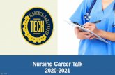 Nursing Career Talk 2020-2021