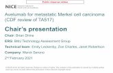 Avelumab for metastatic Merkel cell carcinoma (CDF review ...