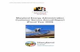Maryland Energy Administration Customer Service Annual ...