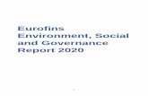 Eurofins Environment, Social and Governance Report 2020