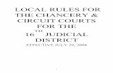 LOCAL RULES FOR THE CHANCERY & CIRCUIT COURTS FOR …
