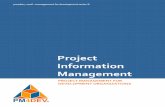 Project Information Management - PM4DEV