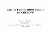 Cavity Fabrication Status in KEK/CFF