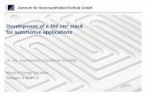 Development of a 300 cm² stack for automotive applications