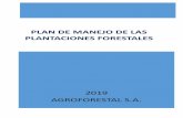 PLAN DE MANEJO DE LAS PLANTACIONES FORESTALES
