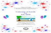 Calendar of Events For July 2018 - Edison, New Jersey
