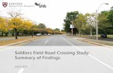 Soldiers Field Road Crossing Study: Summary of Findings