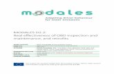 MODALES D2.2: Real effectiveness of OBD inspection and