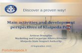 Main activities and development perspectives of Klaipeda Port