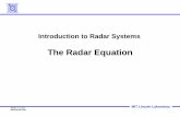 The Radar Equation - MIT Lincoln Laboratory