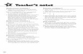 9 Teacher’s notes x
