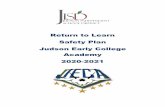 Return to Learn Safety Plan Judson Early College Academy ...
