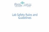 Lab Safety Rules and Guidelines - qu