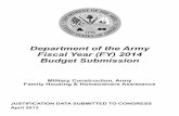 Department of the Army Fiscal Year (FY) 2014 Budget …