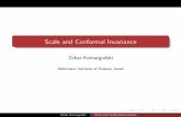 Scale and Conformal Invariance - uni-regensburg.de