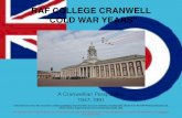 RAF COLLEGE CRANWELL “COLD WAR YEARS”